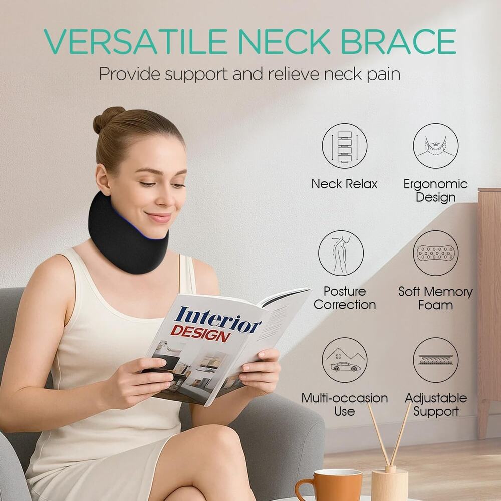 VOYOR-HEALTH Neck Brace, Neck Stretcher for Sleeping, Adjustable Cervical Collar - Picture 2 of 7